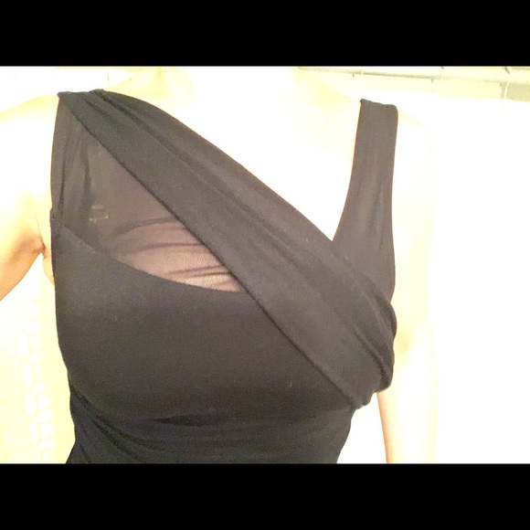Perfect LBD Express black runched dress - Picture 5 of 6